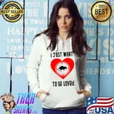 I Just Want To Be Loved Heart Rodent Opossum Wild Animal Ironic Saying T-Shirt Hoodie