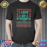 I Love It When My Students Stop Talking Christmas Teacher T-Shirt