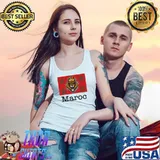 I Love Maroc Cool Morocco Lions Illustration Graphic Design T-Shirt Tank Top