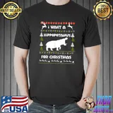 I Want A Hippopotamus For Christmas Ugly Christmas Sweater T-Shirt