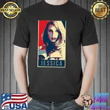 Illustration pop art jessica chastain shirt