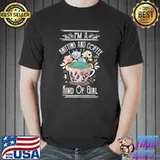 I'm A Knitting And Coffee Kind Of Girl Knitting Retro T-Shirt