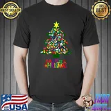 International Flags Nations Love World Peace Christmas Tree T-Shirt