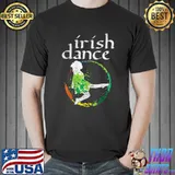 Irish Dance Girl Watercolors St Patricks Day Ceili Dancer Girl T-Shirt