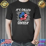 It's Called Soccer American Flag Futbol Soccer T-Shirt