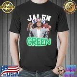 Jg solid fan jalen green basketball retro shirt