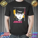 Josuke jojo's bizarre adventure higashikata retro shirt