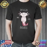 Just A Girl Who Loves Axolotls Kawaii Anime Axolotl T-Shirt