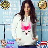 Kawaii Llama Valentine For Girlfriend Daughter Teens T-Shirt Hoodie