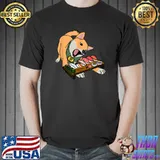 Kinako Eating Sushi Dog Lover T-Shirt