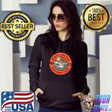 Kings Canyon National Park Mountain Mule Deer Retro Compass Emblem T-Shirt Hoodie