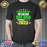 Leveling Up To Big Brother Est 2023 Loading Big Bro Gamer Stars T-Shirt