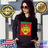 Lion Morocco Flag Sport Football Jersey Moroccan Soccer Fan T-Shirt Hoodie