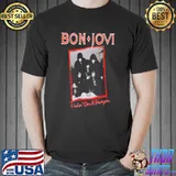 Livin' on a prayer bon jovI rock music classic shirt