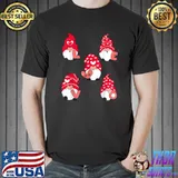 Love Gnomes Hearts Pink Valentines Day Shirts Family T-Shirt
