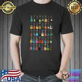 Love Guitar Different Guitars Music Lover T-Shirt