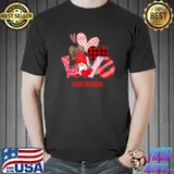 Love Teacher Gnome Heart Leopard Plaid Squad Happy Valentine Teacher T-Shirt