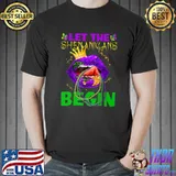 Mardi Gras Lips Outfit Costume Let Shenanigans Begin T-Shirt