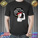Melanin Queen African American Strong Sexy Diva African Black Natural Afro T-Shirt
