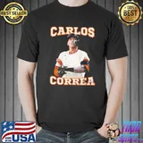 Ml pro baseball shortstop carlos correa graphic shirt