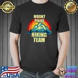 Mount Pinos Mountain Vintage Sunset Family Matching Hiking T-Shirt