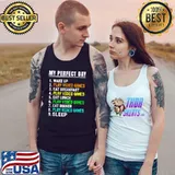 My Perfect Day Video Games List Video Gamer Retro Wake Up Eat Breakfast Eat Dinner T-Shirt Tank Top