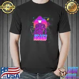 Neon isagI yoichI retro art blue lock shirt