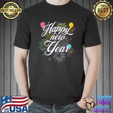 New Years Eve Party Retro Happy New Year 2023 Fireworks Gift T-Shirt