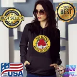 No guns just roses hand holding roses in rockstyle antI gun quote classic s Hoodie