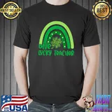 One Lucky Shamrock Teacher St Patrick’s Day Rainbow Shamrock Appreciation T-Shirt