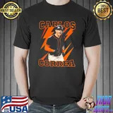 Orange thunder baseball carlos correa design shirt