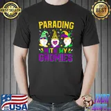 Parading With My Gnomies Mardi Gras Gnomie T-Shirt