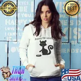 Personal Cat Servant Black Cat Lover Mom Cat Dad T-Shirt Hoodie