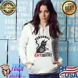 Personal Cat Servant Black Cat Mom Cat Dad T-Shirt Hoodie