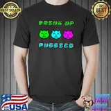 Pixel Cat Drink Up Adult Jokes For Gamers And Drinkers T-Shirt