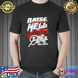 Raise hell praise dale chiffon top riley green shirt