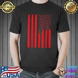 Retro America Flag Morocco Flag Jersey Patriotic T-Shirt