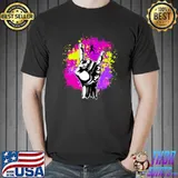 Rock Music Slacklining Lover Gift Slackliner Watercolor T-Shirt