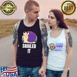 Sarcastic Sarcasm Snailed It Animal Pun Joke Sayings Vintage T-Shirt Tank Top