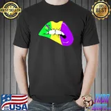 Sexy Lips Mardi Gras Carnival Parade Women T-Shirt