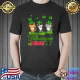 Shenanigan Squad St Patricks Day Leprechaun Cat Lover Gifts T-Shirt