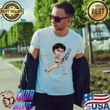 ShinjI ikarI coffee comic cute meme neon genesis evangelion classic shirt