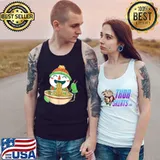 Snowman Carrot Nose Christmas Eating Ramen Food Anime T-Shirt Tank Top