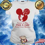 Spread The Hope Find A Cure Blood Cancer Awareness Mickey s Ladies tee