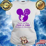 Spread The Hope Find A Cure Fibromyalgia Awareness Mickey s Ladies tee