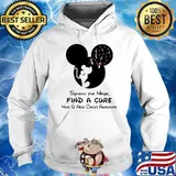 Spread The Hope Find A Cure Head & Neck Cancer Awareness Mickey s Hoodie