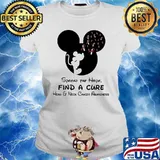 Spread The Hope Find A Cure Head & Neck Cancer Awareness Mickey s Ladies tee