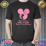 Spread The Hope Find A Cure Mickey Breast Cancer Awareness Shirt