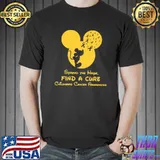 Spread The Hope Find A Cure Mickey Childhood Cancer Awareness Shirt