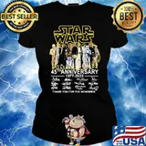 Star Wars 45th Anniversary 1977 2022 Thank You For The Memories Shirt Ladies tee